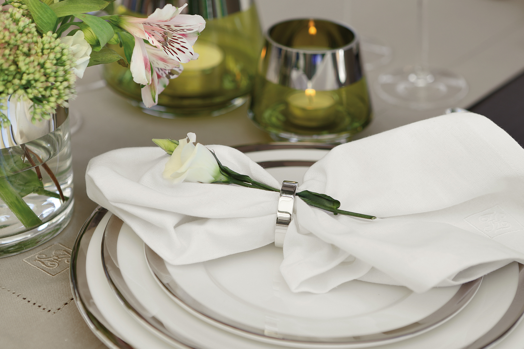 Napkin Ring RING Silver Plated 4 pcs/set - Fink Shop Hong Kong